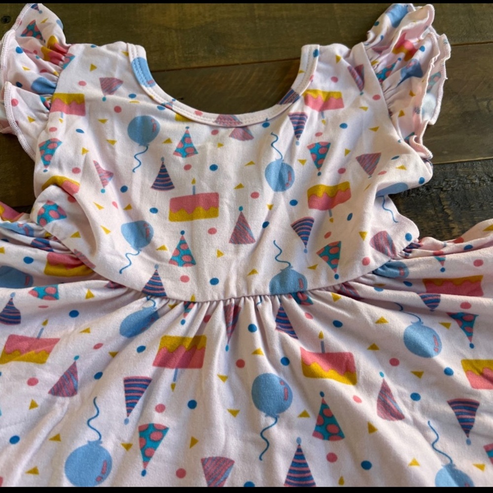 Dot Dot Smile size 12/24 months birthday Empire twirl dress New - Picture 3 of 7